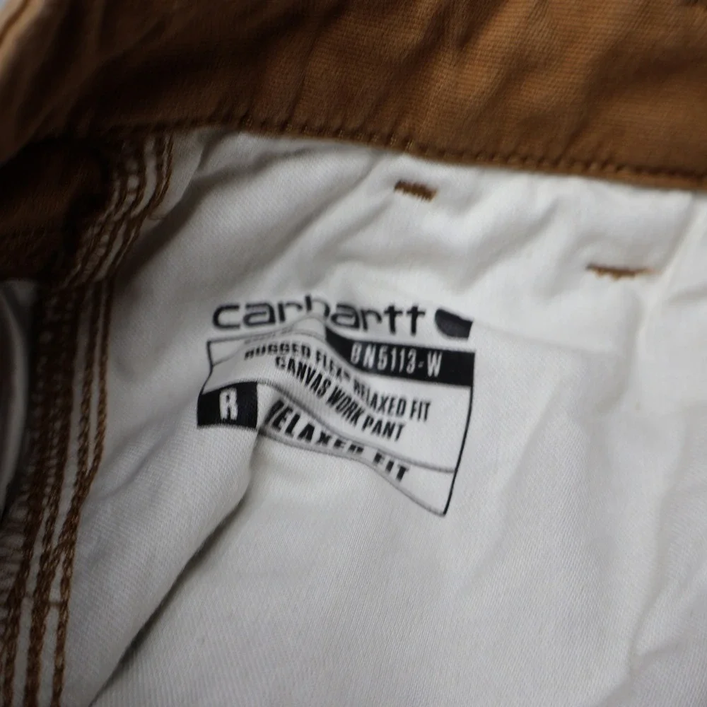 Carhartt Pants Womens 4 Short Brown Essential Ashland Relaxed Fit Workwear 29x30